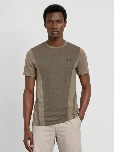 Under Armour Funkční Tričko Ua Vanish Seamless khaki černá