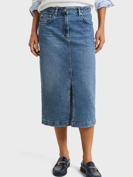 Міді джинсова спідниця Gant синя