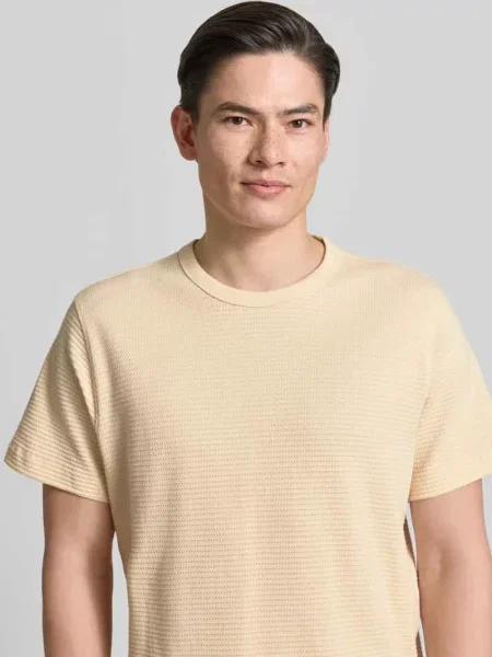 Krój regular fit t-shirt z czystej bawełny model COOPER' Selected Homme