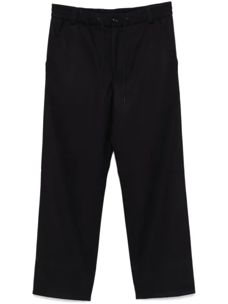 Pantaloni Moncler de lână albastru