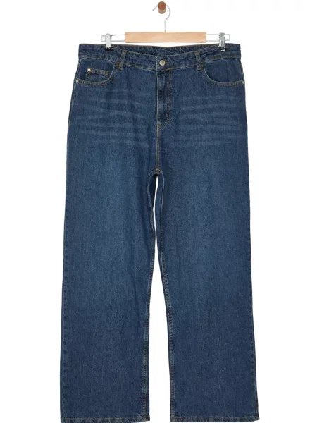Trendyol Curve Jeans închis albastru