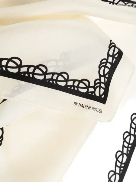 Šilkinis gėlėtas raštuotas šalikas By Malene Birger