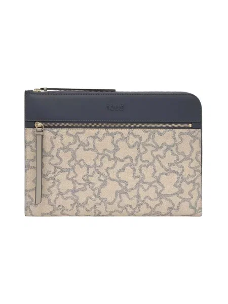 Torba na laptopa Tous skórzana beżowa