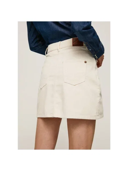 Spódnica jeansowa Pepe Jeans beżowa