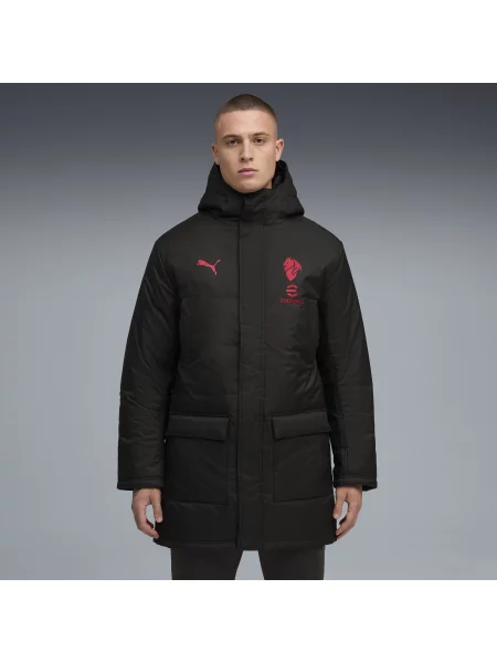 Kurtka treningowa na zimę AC Milan PUMA czarny