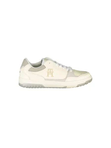 Lniane trampki Tommy Hilfiger beżowe