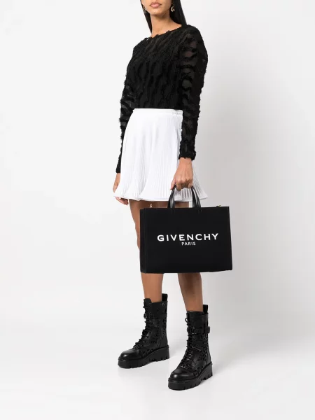 Raštuota rankinė Givenchy G Tote juoda