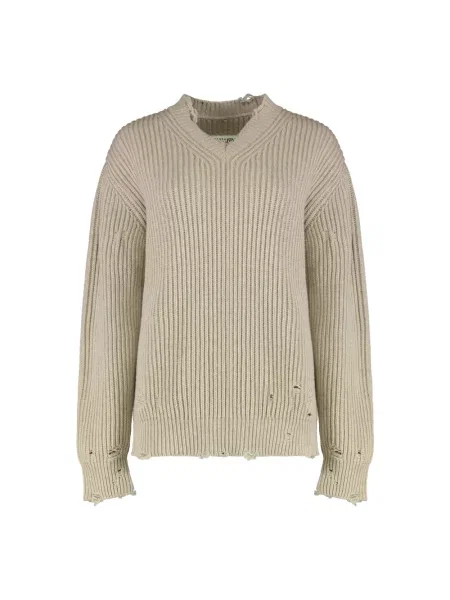Sweter Mm6 Maison Margiela beżowy