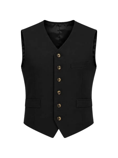 Vestă Dolce & Gabbana cu decolteu în V negru