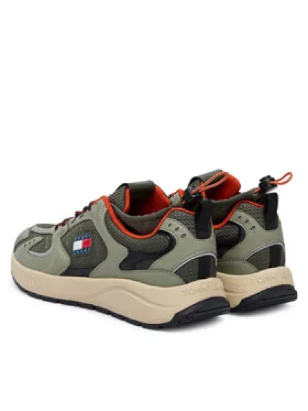 Tommy Jeans Tenisice Tjm Runner Mix Material kaki