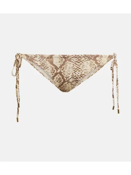 Bikini Melissa Odabash z nadrukiem w wężowy wzór beżowy