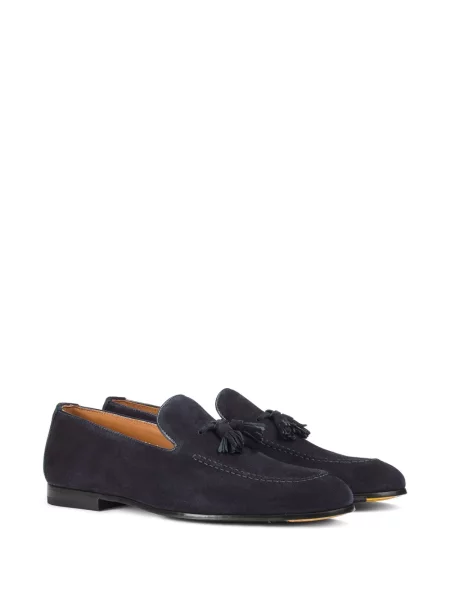 Pantofi loafer Doucal's din piele de căprioară albastru