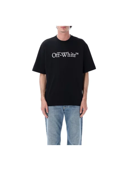 T-shirt Off-White Big Bookish Skate S/S Tee Black White S biała