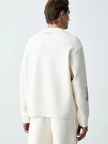 Armani Exchange bluza beżowa