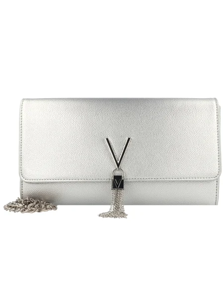 VALENTINO Clutch Divina argintiu