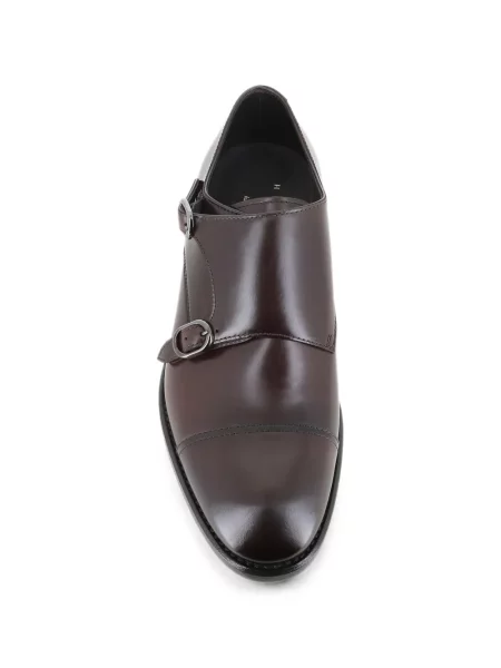 Pantofi monk Henderson Baracco cu bretele maro