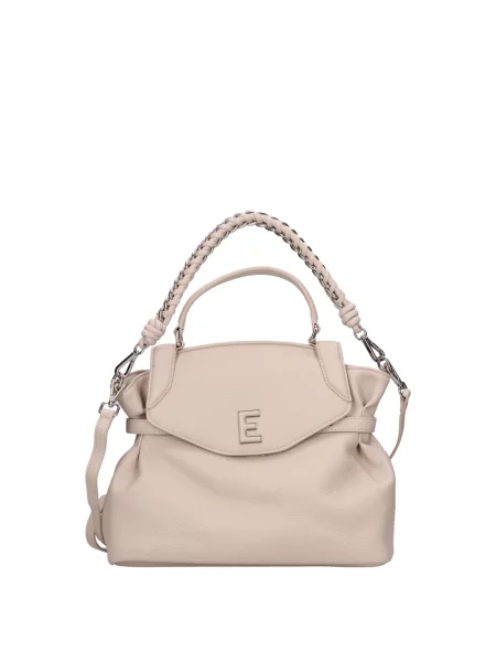 Torebka skórzana Ermanno Scervino skórzana beżowa