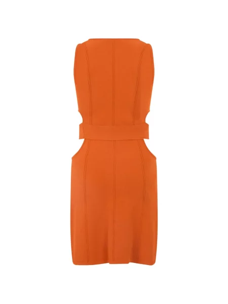 Rochie Alberta Ferretti cu decolteu în V portocaliu
