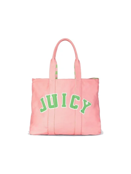 Plátěná kabelka Juicy Couture ružová