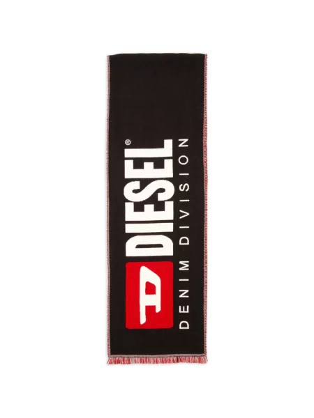Fular Diesel din jacard cu autograf negru