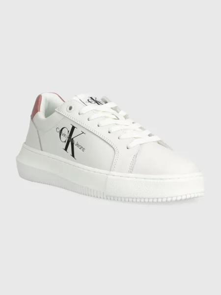 Topánky Calvin Klein Jeans Chunky Cupsole biela