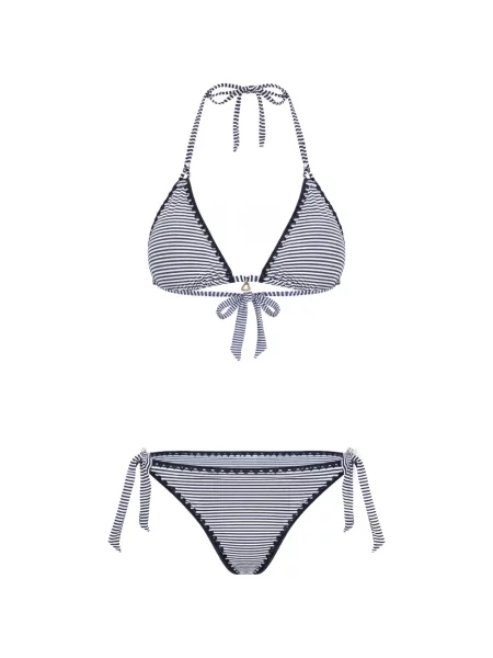 Bikini Banana Moon w paski niebieskie