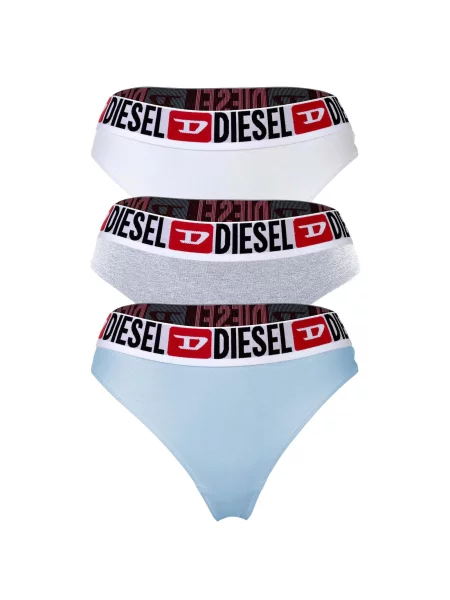 DIESEL String bugyik Stars világoskék / világosszürke / piros fehér