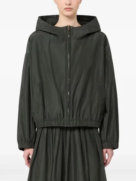 Pelerină de ploaie 's Max Mara cu glugă verde