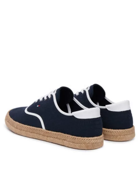 Tommy Hilfiger Espadrilės Th Hi Vulc Core Jutte Canvas Tamsiai mėlyna