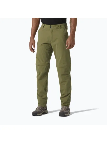 Pantaloni softshell pentru bărbați Helly Hansen Brono Softshell Zip Off terrain green verde