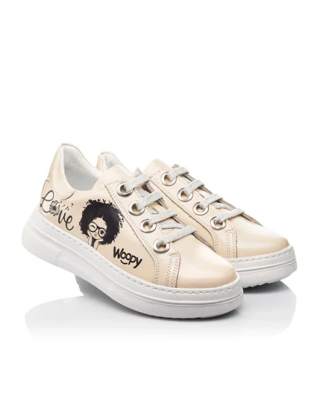 Детские кеды Woopy бежевые