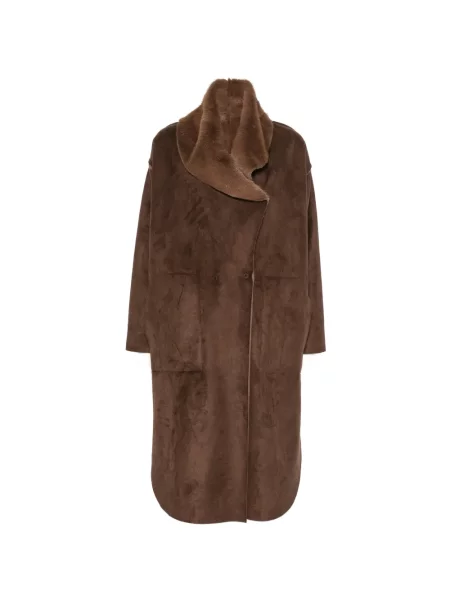 Haină din piele de oaie Collection Privée? din piele de oaie maro