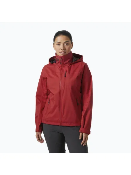 Olcsóbban. Női vitorlázó kabát Helly Hansen Crew Hooded red. Méret: XS piros