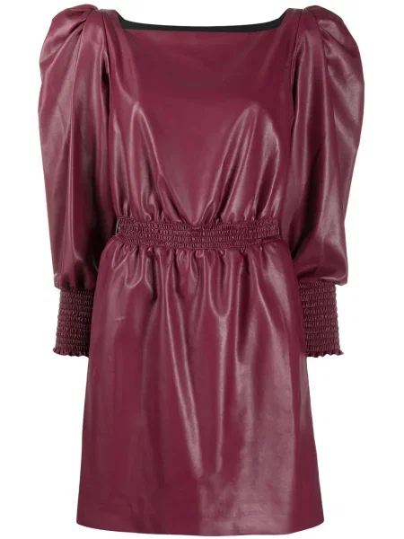 Rochie Philosophy Di Lorenzo Serafini cu mâneci bufante de costum violet