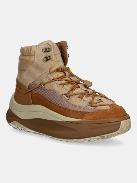 Cizme Moon Boot din piele bej
