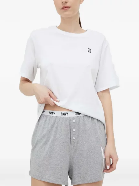 Pijamale Dkny cu imagine alb