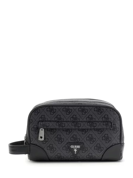 GUESS Toaletna torbica MILANO črna siva