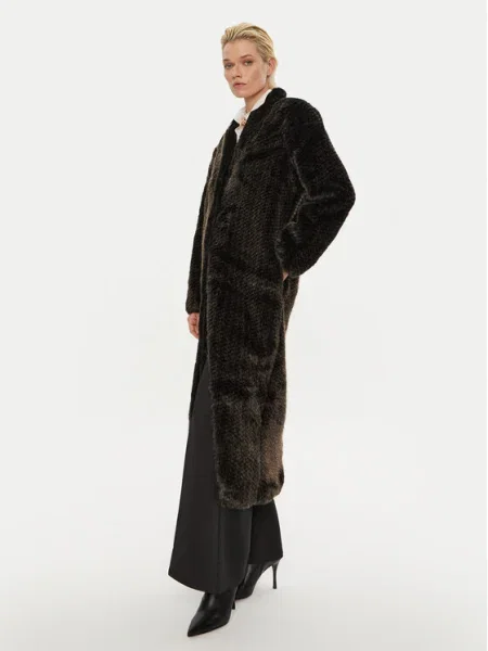 Palton de blană Bruuns Bazaar maro