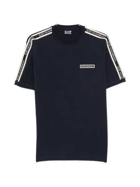 Tricou Ea7 Emporio Armani cu autograf albastru