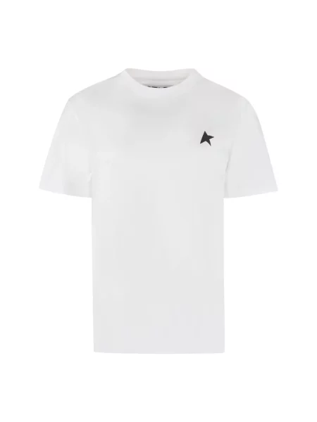Koszulka Golden Goose z logo biała
