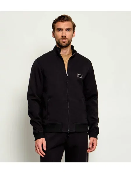 Emporio Armani Hanorac cu adaos de lână negru