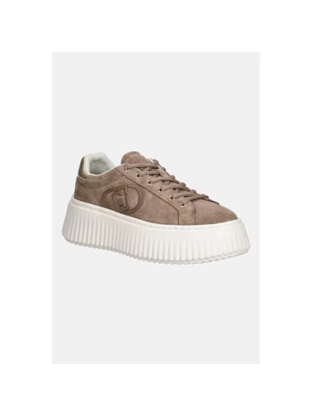 Sneakersy Liu Jo skórzane brązowe