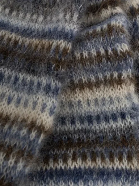 Fular Marant tricotate albastru