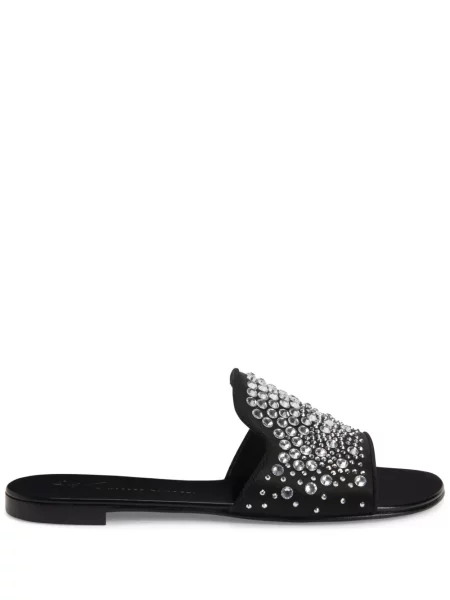 Sandale Giuseppe Zanotti din satin negru