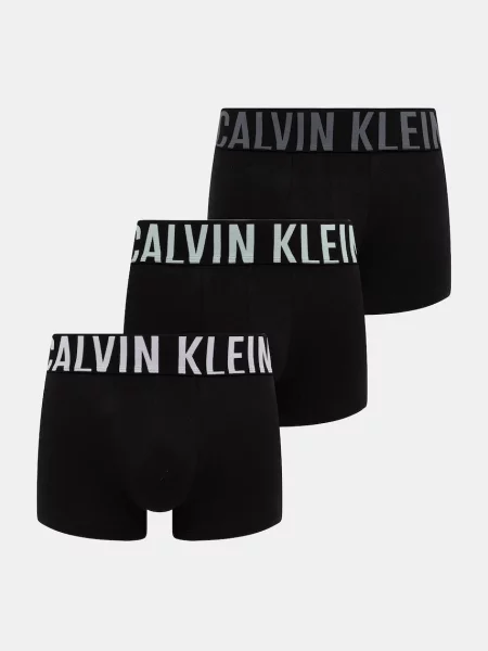 Pánske boxerky Calvin Klein Trunk 3 páry Black bodies/white/aerial/turbulence sivá
