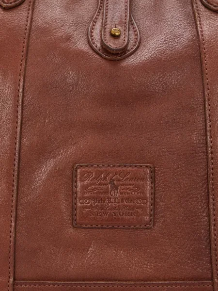 Portofel Polo Ralph Lauren din poplin cu imagine în carouri albastru