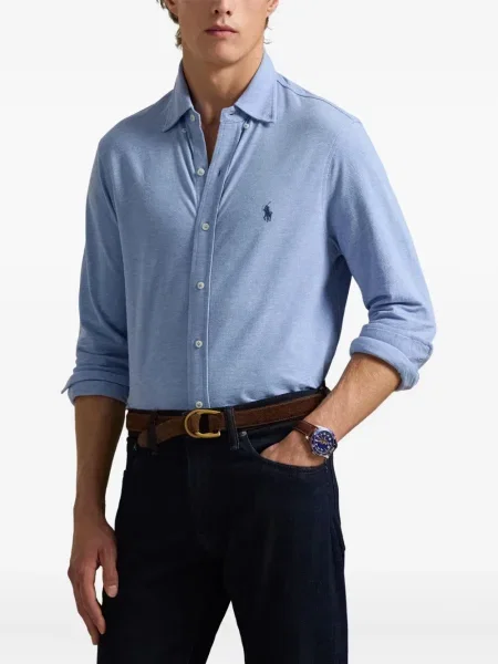 Șapcă Polo Ralph Lauren cu broderie din țesătură twill în carouri albastru