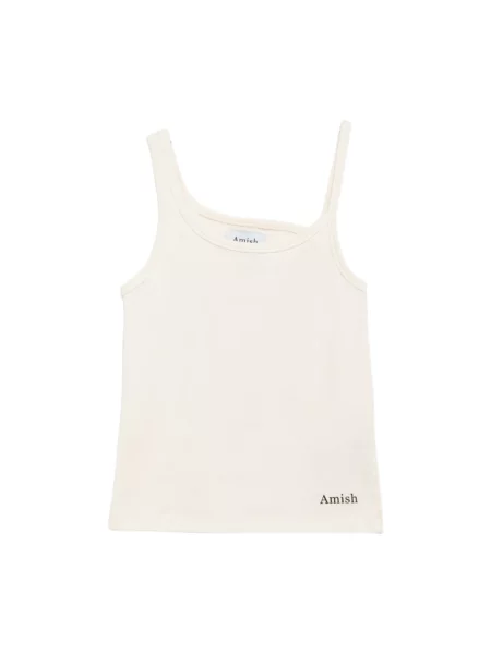 Top Amish asymetryczny biały