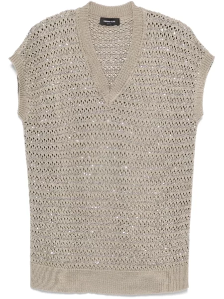 Kamizelka Fabiana Filippi brązowa