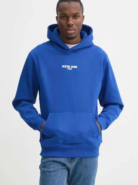 Суичър с качулка Sixth June с качулка синьо